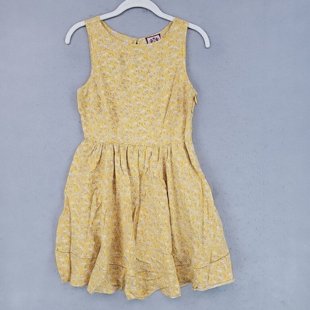 Juicy Couture Yellow Floral Mini Dress